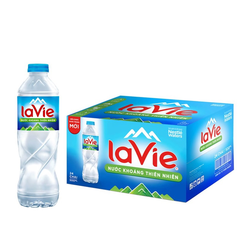 thùng 24 chai nước suối Lavie 500ml