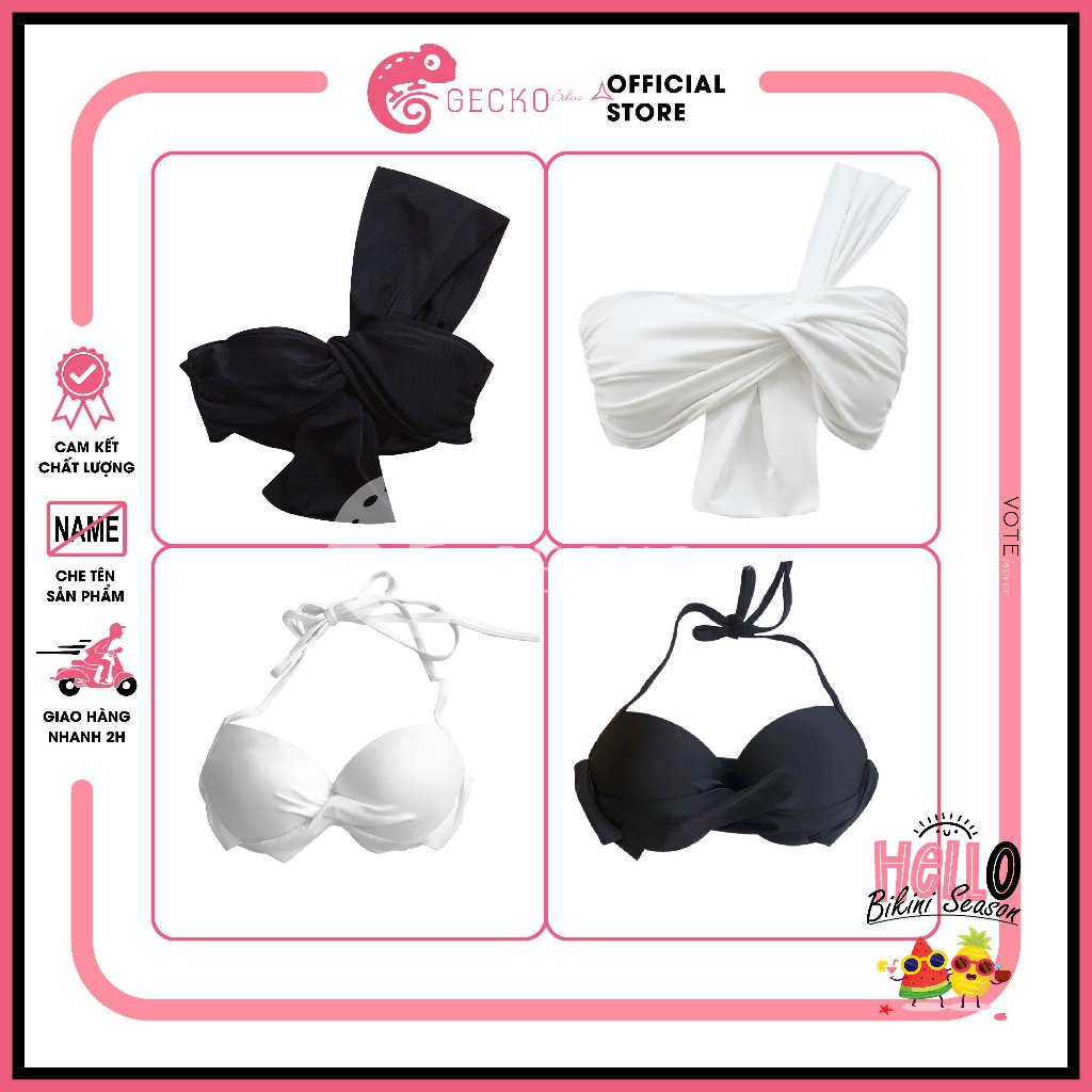 [HCM] Áo Gọng Bikini GECKO Nâng Ngực Đệm Dày 3PK06 (Ảnh Thật, Nhiều Mẫu) | BigBuy360 - bigbuy360.vn