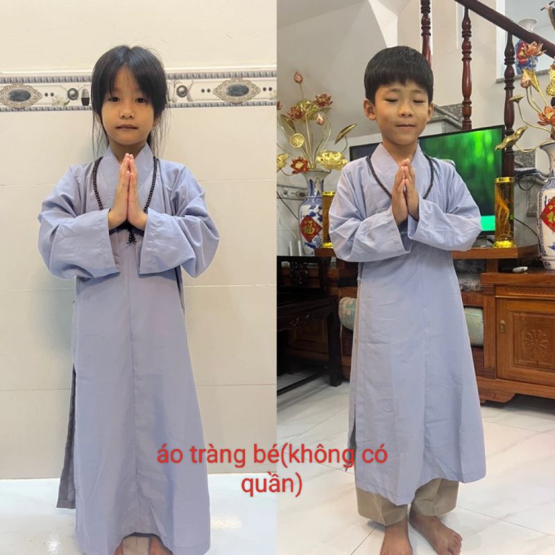 ĐỒ LAM ĐI CHÙA - ÁO TRÀNG CHO BÉ