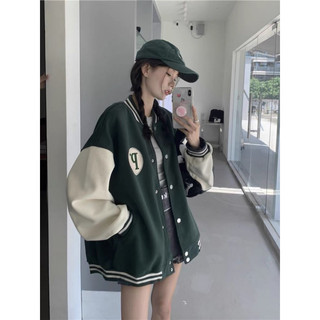 Áo khoác bomber nam nữ form rộng phối tay thời trang, áo bomber unisex jacket nỉ cúc bấm