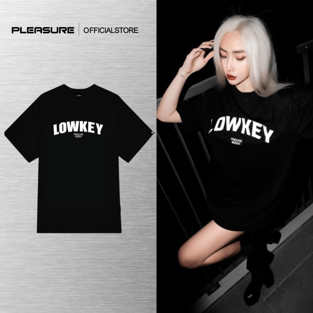 Áo thun tay lỡ LOCAL BRAND-LOWKEY, Áo phông Unisex nam nữ Cotton 2 chiều oversize form rộng PLEASURE BRAND.