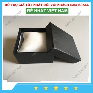 Hộp đựng đồng hồ đen kèm gối bông