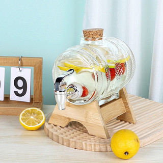 Bình 1 Lít , 3 Lít , 5 Lít thuỷ tinh đựng nước có vòi tặng kèm kệ gỗ