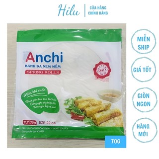 Bánh đa nem mềm Anchi cuốn chả giò, rán chả giòn rụm