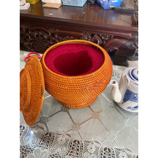 Giỏ Ủ Ấm Tích Đan Tay Bằng Dây Mây Xịn, Hàng Việt Nam Xuất Khẩu, Đan Bằng Tay 100% Từ Nghệ Nhân Làng Nghề Mây Tre Đan