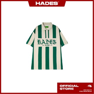 Áo Polo Tay Lỡ Unisex SHELTER STRIPED Thun Cá Sấu - HADES Brand Chính Hãng