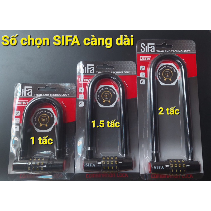 Khoá số càng dài khoá xe máy  ( càng dài 100mm-150mm—200mm—250mmm)