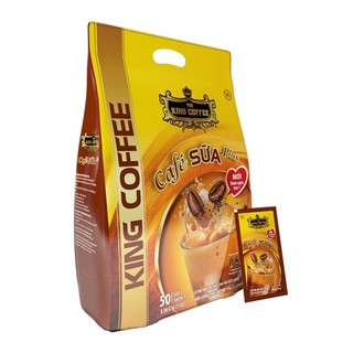 Cà phê sữa hòa tan 3in1 king coffee - túi 50 gói x 20g