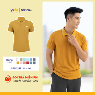 Áo polo nam Yody thun cộc tay cổ bẻ phông chất liệu cotton mắt chim mềm mịn thoáng mát MMC1 APM3299
