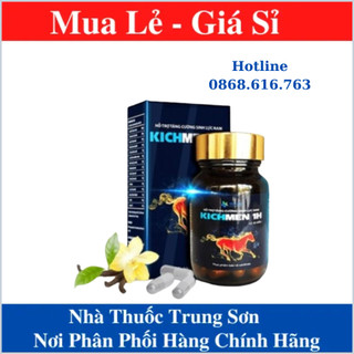 Viên Sinh Lý Kichmen 1H 🌸[ ẢNH THẬT ]🌸 Giúp Đánh Thức Bản Lĩnh Phái Mạnh (Hộp 30 Viên) Cam Kết Chính Hãng