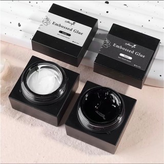 Gel vẽ nổi 3D đen trắng cao cấp Monya, gel vẽ trang trí móng