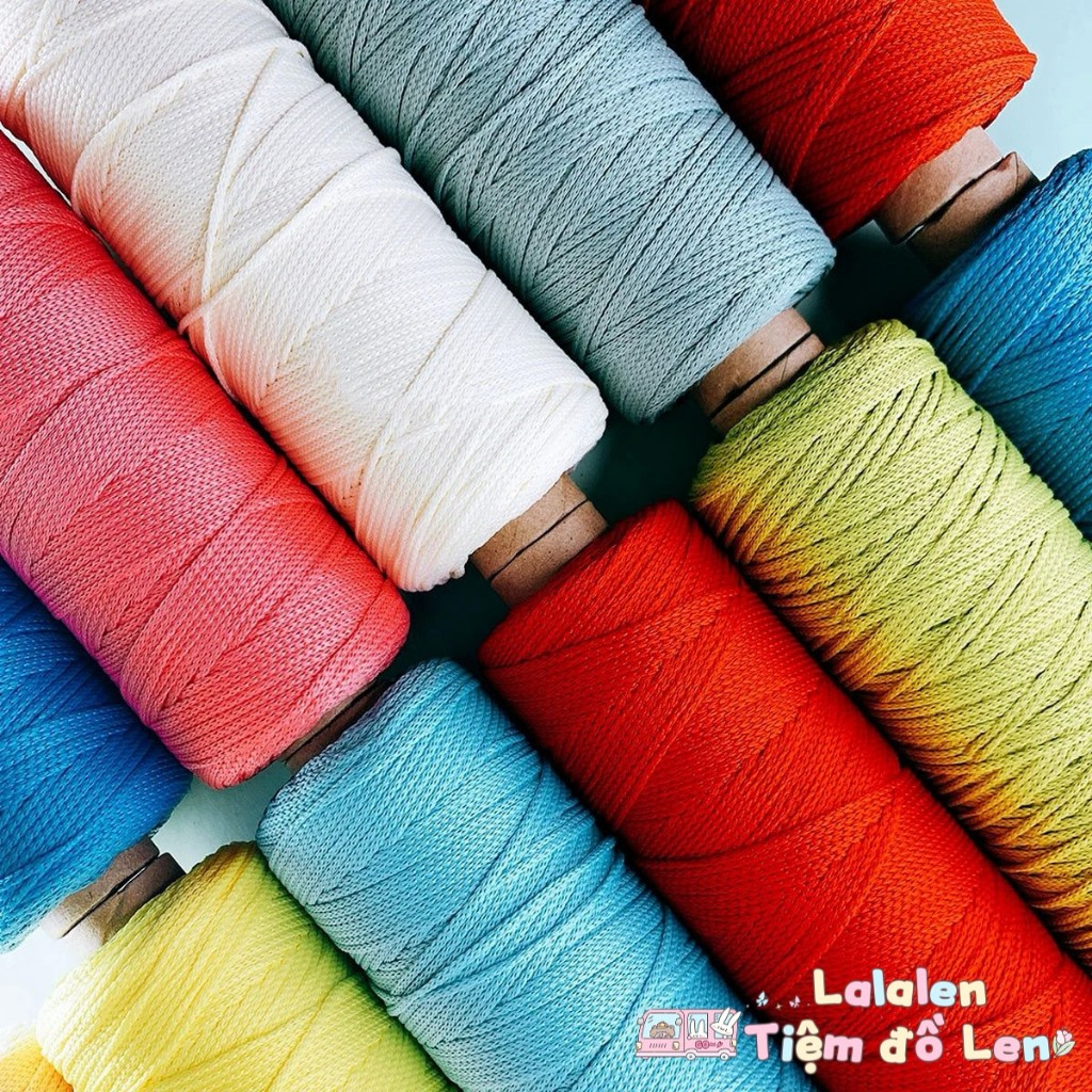 Sợi Dệt Cotton 2mm - Cuộn 125gr (Mã 01-50)