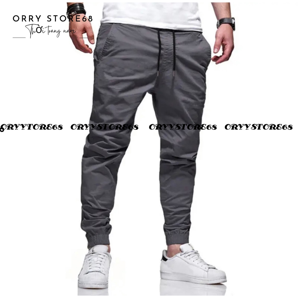 QUẦN JOGGER KAKI NAM CO DÃN CAO CẤP GIÁ SĨ HÀNG XUẤT KHẨU VẢI XỊN (9 MÀU) QYZ59