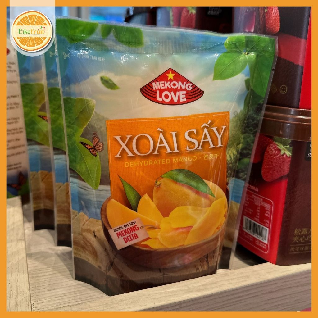 Xoài sấy dẻo Mekong túi 100g, trái cây sấy tốt cho người ăn kiêng giảm cân.