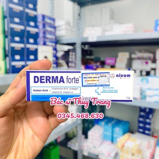 Gel ngừa mụn trứng cá, giảm thâm, mờ sẹo DERMA FORTE - 15g