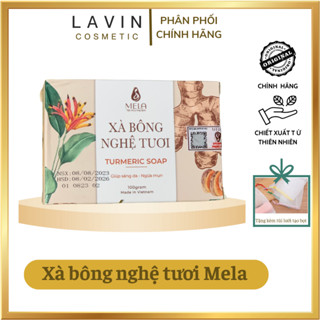Xà bông nghệ Mela chính hãng ( Tặng kèm túi tắm khi mua 2 bánh)