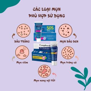 Gel Chấm Mụn SOS Compliment 25ml Mờ Thâm Giảm Mụn Cấp Tốc