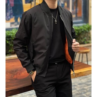 Áo Khoác Nam Bomber Basic Chất Dù Mềm Mại Thoáng Mát