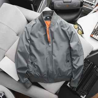 Áo Khoác Nam Bomber Basic Chất Dù Mềm Mại Thoáng Mát