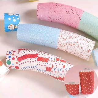 ( 1Cây = 50 Cái !!!) Set 50 Cup giấy cứng làm bánh Cupcake 6cm