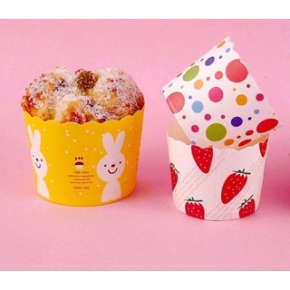 (1 Dây = 50 cup giấy ) Cup giấy cứng làm bánh Cupcake 6c