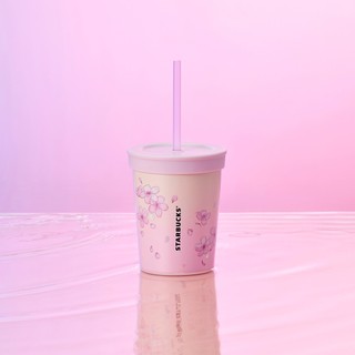 Ly starbucks cold cup 12oz ss cherry blossom petals