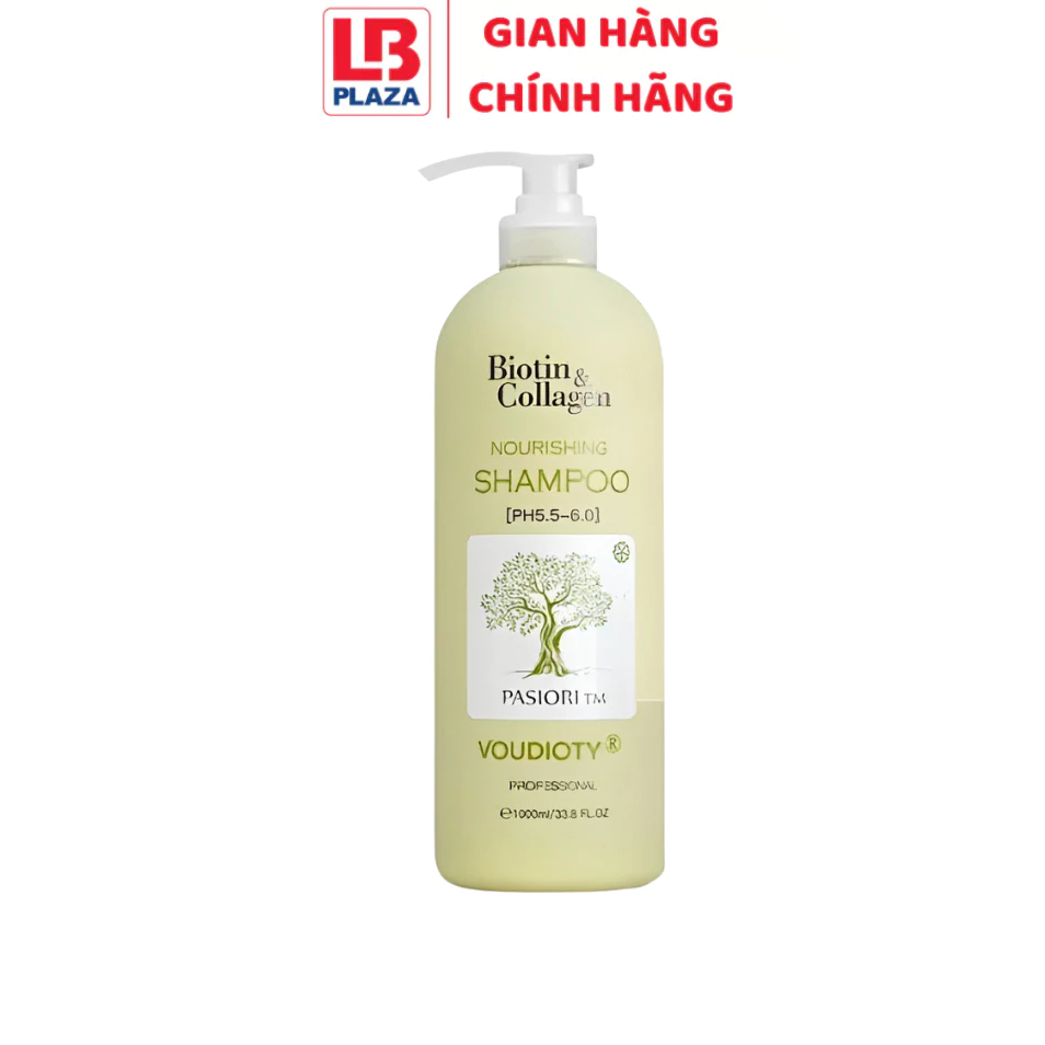 Dầu Gội Biotin Collagen Xanh Lá Cây Oil Control dung tích 1L