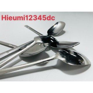 Thìa inox vuông 304 mạ bạc cao cấp phong cách hàn quốc