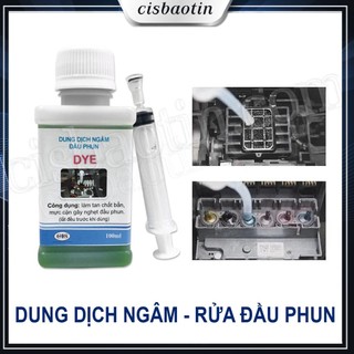 Dung dịch ngâm - rửa đầu phun Epson sử dụng Mực Nước - Lọ 100ml