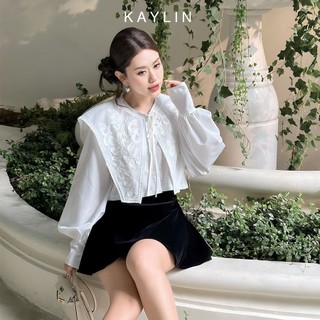 Chân váy KAYLIN ngắn chất vải nhung phong cách N2186