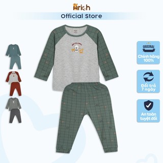 Bộ quần áo dài tay vải sợi tre cho bé từ 9 tháng đến 6 tuổi - Thương hiệu Arich