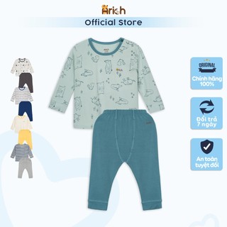 Bộ dài cài vai phối họa tiết đáng yêu cho Bé từ 6M-6Y