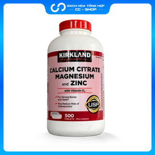 Viên Uống Kirkland Calcium Citrate Magnesium & ZinC - 500v - Mỹ