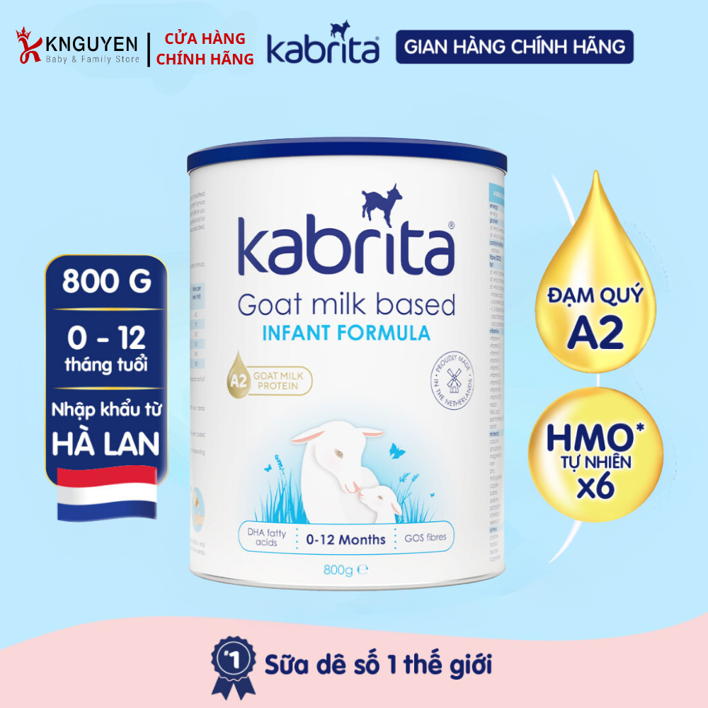 Sữa Hà Lan Sữa dê Kabrita số 1, 2, 3 cho trẻ - Lon 800g