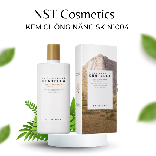 Kem Chống Nắng Centella NHK Kiềm Dầu , Nâng Tone Da Mỏng Nhẹ Skin1004 Madagascar Centella Art-Fit Suncream Plus 50ml