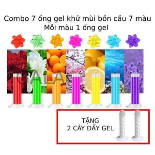 Gel khử mùi bồn cầu 12-14 BÔNG [COMBO 7 CÂY] Gel thơm làm sạch khử mùi vệ sinh GALA HOME
