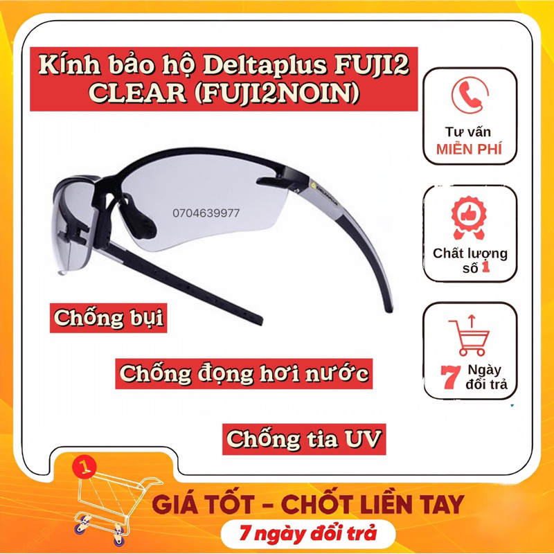 Kính bảo hộ Deltaplus FUJI2 CLEAR (FUJI2NOIN)