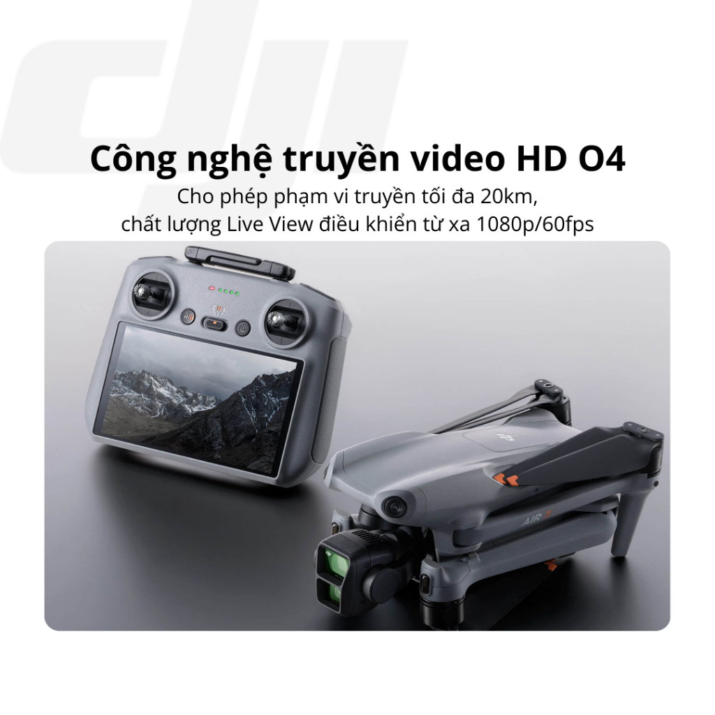 Flycam DJI Air 3 Fly More Combo kèm điều khiển có màn hình (DJI RC 2) camera kép quay video chất lượng 4K HDR | BigBuy360 - bigbuy360.vn