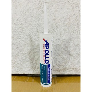 Keo dán đa năng Silicone Apolo A500 - trắng trong hoặc màu đen (loại dán tấm ốp nhựa) - loại 300ml