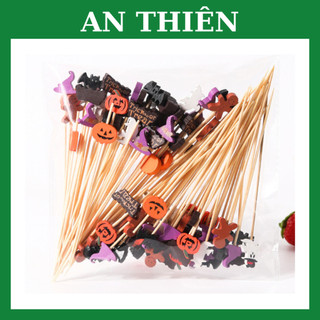 100 Cây Xiên Tre 12CM Trang Trí Đồ Uống, Bánh, Trái Cây, BBQ