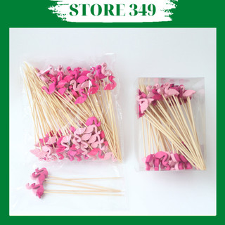 100 Cây Xiên Tre 12CM Trang Trí Đồ Uống, Bánh, Trái Cây, BBQ