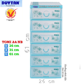 🚀tba shop🚀 tủ nhựa duy tân tomi a4 - 6 ngăn vừa giấy a4