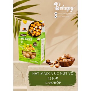 Hạt Macca Úc nứt vỏ 454gr