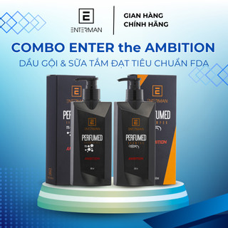 Combo Dầu Gội 300ml & Sữa Tắm 300ml Hương Nước Hoa Sang Trọng Dành Cho Nam ENTERMAN [Tặng Kèm Hộp]