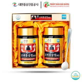 CAO HỒNG SÂM HÀN QUỐC 365 HỘP 2 HŨ,4 HŨ (240G)