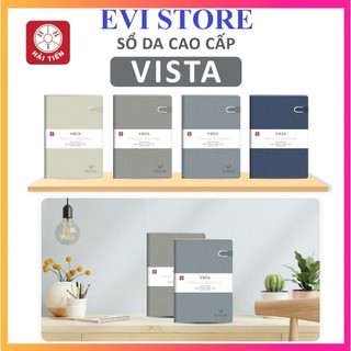 Sổ da hải tiến 8403 / 8410 - sổ da kẻ ngang vista khổ a5 200 trang / b5 240 trang hải tiến