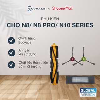 Hộp phụ kiện cho robot Ecovacs N10/T8 / T9/ N8 PRO/ N8 Series (2 cặp chổi cạnh, 3 bộ lọc, 1 chổi chính)