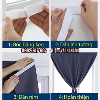  băng dính nhám băng dính gai  khóa nhám có keo dán rộng 2,5cm dùng dán rèm cửa phông nền decor  bán theo mét dài  