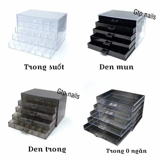 Tủ mica 5 tầng có ngăn và không ngăn