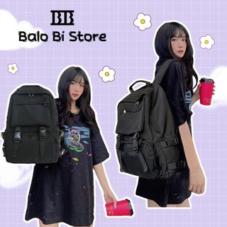 Balo nam nữ đi học đi chơi đen thời trang hàn quốc ullzang chống nước ULZ01